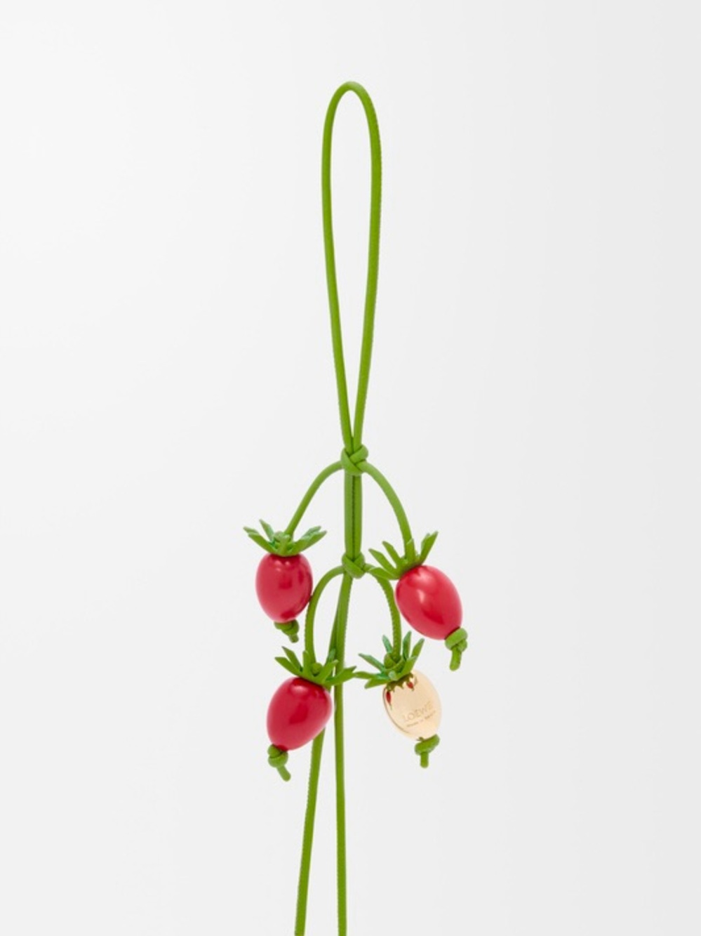 Loewe Red tomato bag charm key ring